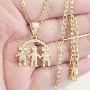 2 girls & 1 Boy Necklace New